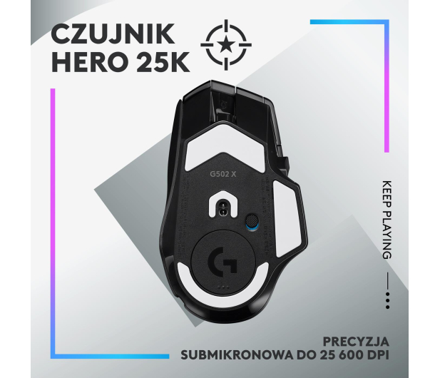 LOGITECH G502 X PLUS Czarna - 1066485 - zdjęcie 9